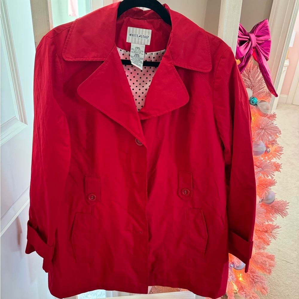 Beautiful Red Rain Jacket ☔️ ♥️